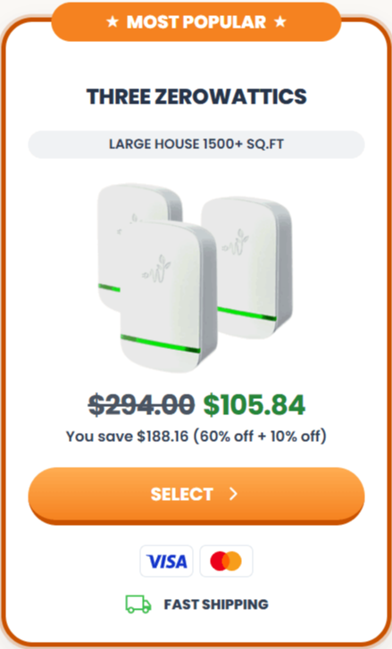 ZeroWattic offer package price 